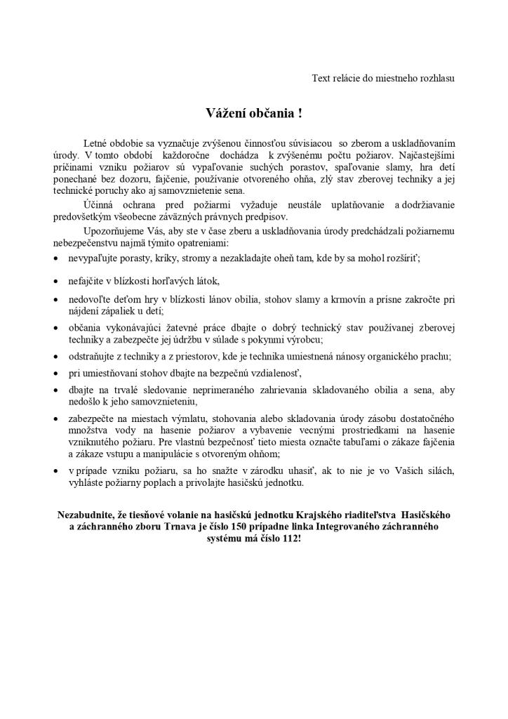 upozornenie